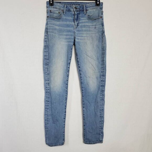 American Eagle Men’s Ne(x)t Level Flex Skinny Jeans 30x32 Gray Stretch Denim - Picture 1 of 9